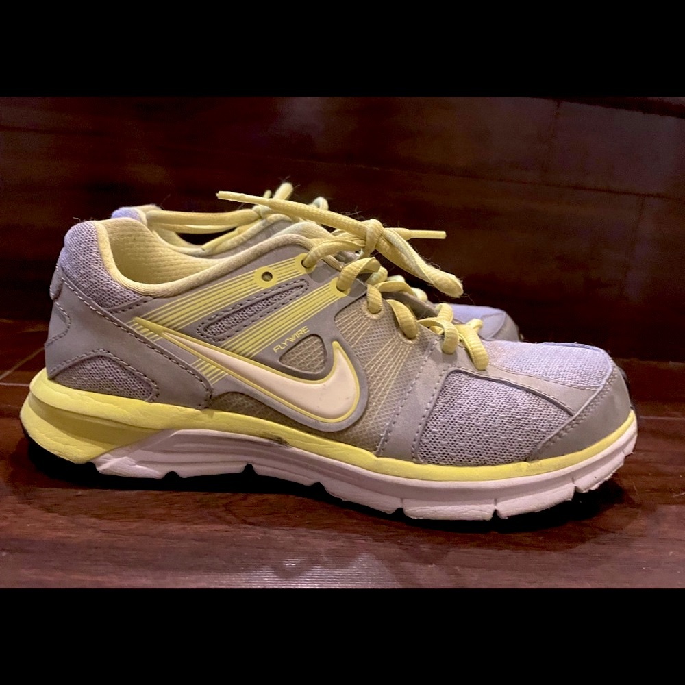 Nike Gray and Yellow Shoes